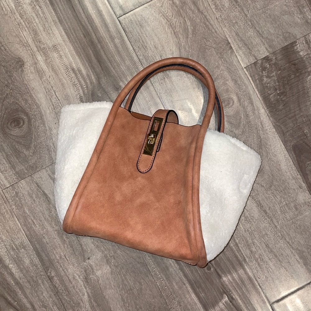 FFC New York Vegan Leather Sherpa Tote